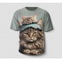 Özel Tasarım T-Shirt | 3d Kedi Baskılı